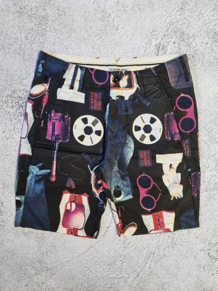 Men G-Star Raw Shorts Multicolor Cotton 32