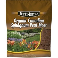 Ferti lome Organic Canadian Sphagnum Peat Moss, OMRI Listed Soil Conditioner 8qt