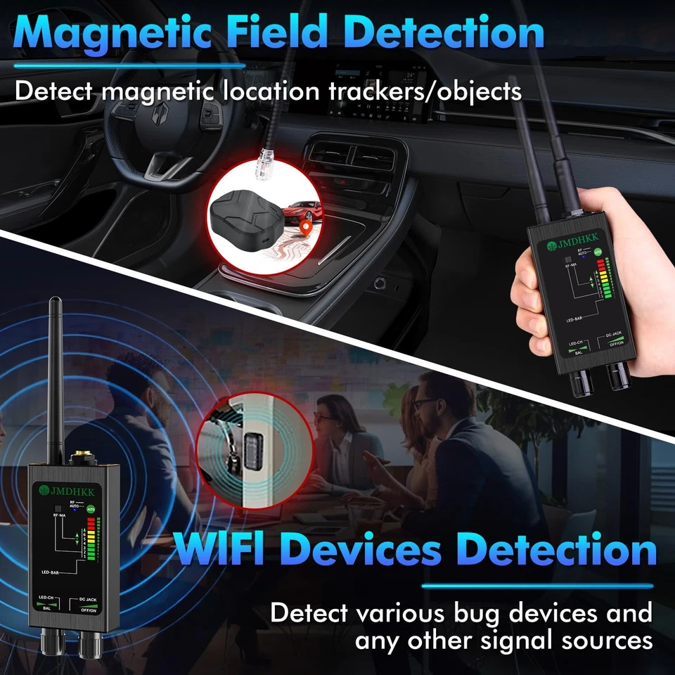 M8000 Hidden Camera Detector, Camera Finder,Bug Detector, Magnetic Tracker De... - Image 4 of 4