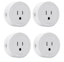 Smart Plug Mini 4-Pack,Wi-Fi Outlets for Smart Home Wi-Fi with Alexa/Google Home