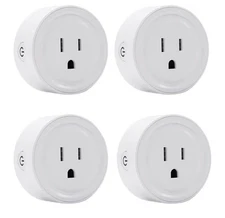 Smart Plug Mini 4-Pack,Wi-Fi Outlets for Smart Home Wi-Fi with Alexa/Google Home