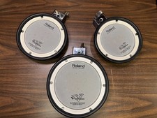 Roland 1 - PDX-8  2 - PDX-6 Dual Trigger Mesh Head V-Drum Pads Upgrade -H4D6397