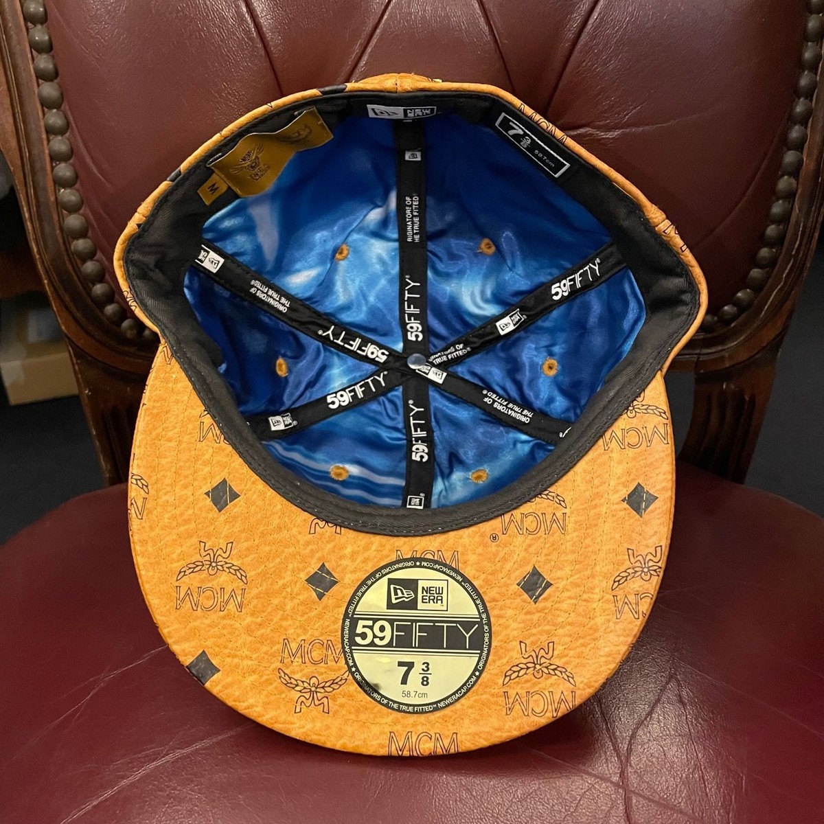 TISA Phenomenon MCM コラボ Newera TISA PHENOMENON MCM Monogram New Era Cap Cognac Size 7-3/8