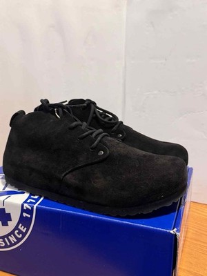 Birkenstock Dundee Womens Boots Sz Comfort Black Suede Lace Up