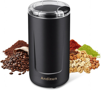 Elektrische Kaffeemühle, 350W Kaffeebohnen Mahlwerk, 80G große Kapazität, One-Touc