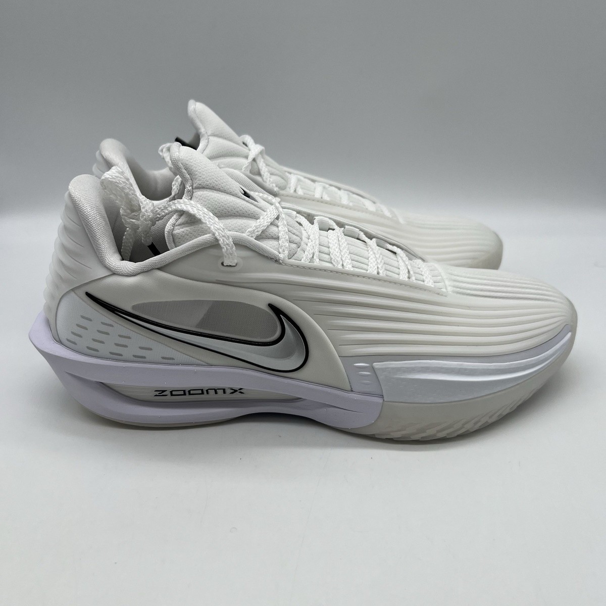 Nike Air Zoom GT Cut 3 Turbo White Metallic Silver Men's 9 HV9918