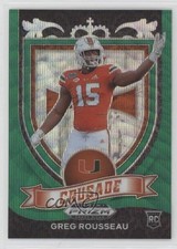 2021 Panini Prizm Draft Picks Crusade Green Wave Prizm Greg Rousseau #179 0hd6