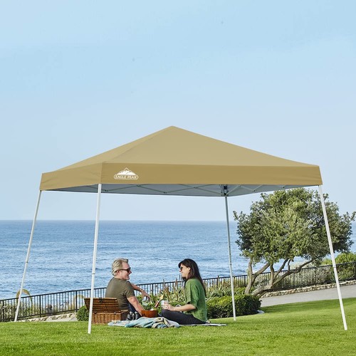 10x10 Slant Leg Pop-up Canopy Tent Easy One Person Setup Instant Outdoor Beac... - Picture 5 of 8