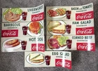 Vintage Coca-Cola Sandwich Menu Board Set – 1950s Diner Signs