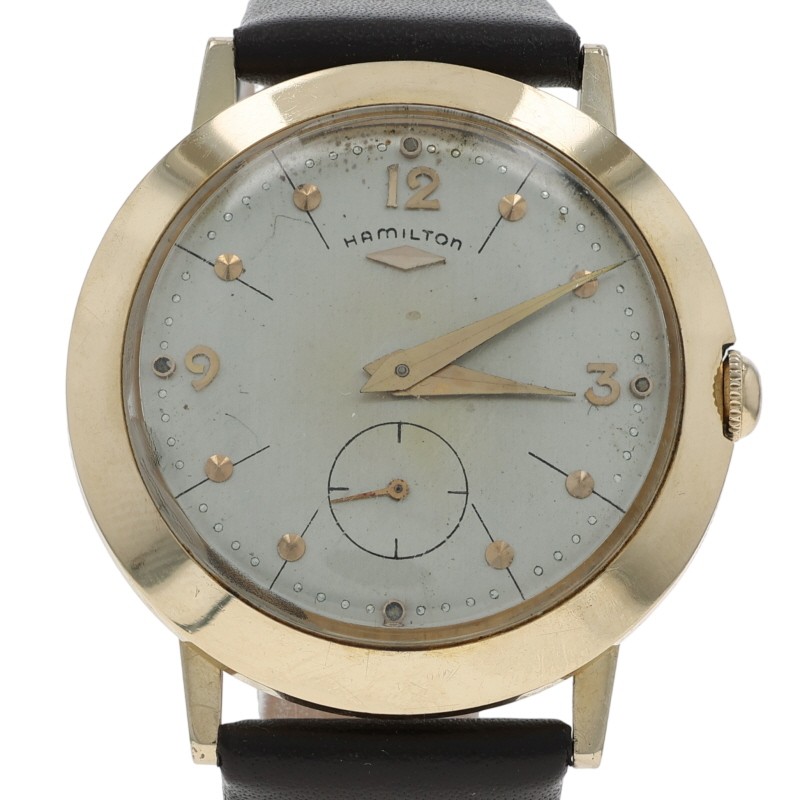 Hamilton Parker Mens Vintage Watch - Yellow Gold 14k Manual