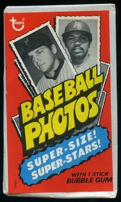 1974 Topps Deckle Edge Test Issue Baseball Empty Wrapper *TL282