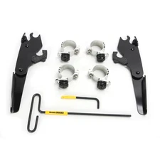 Memphis Shades Black Trigger Lock Mounting Kit for Batwing Fairing - MEB2027