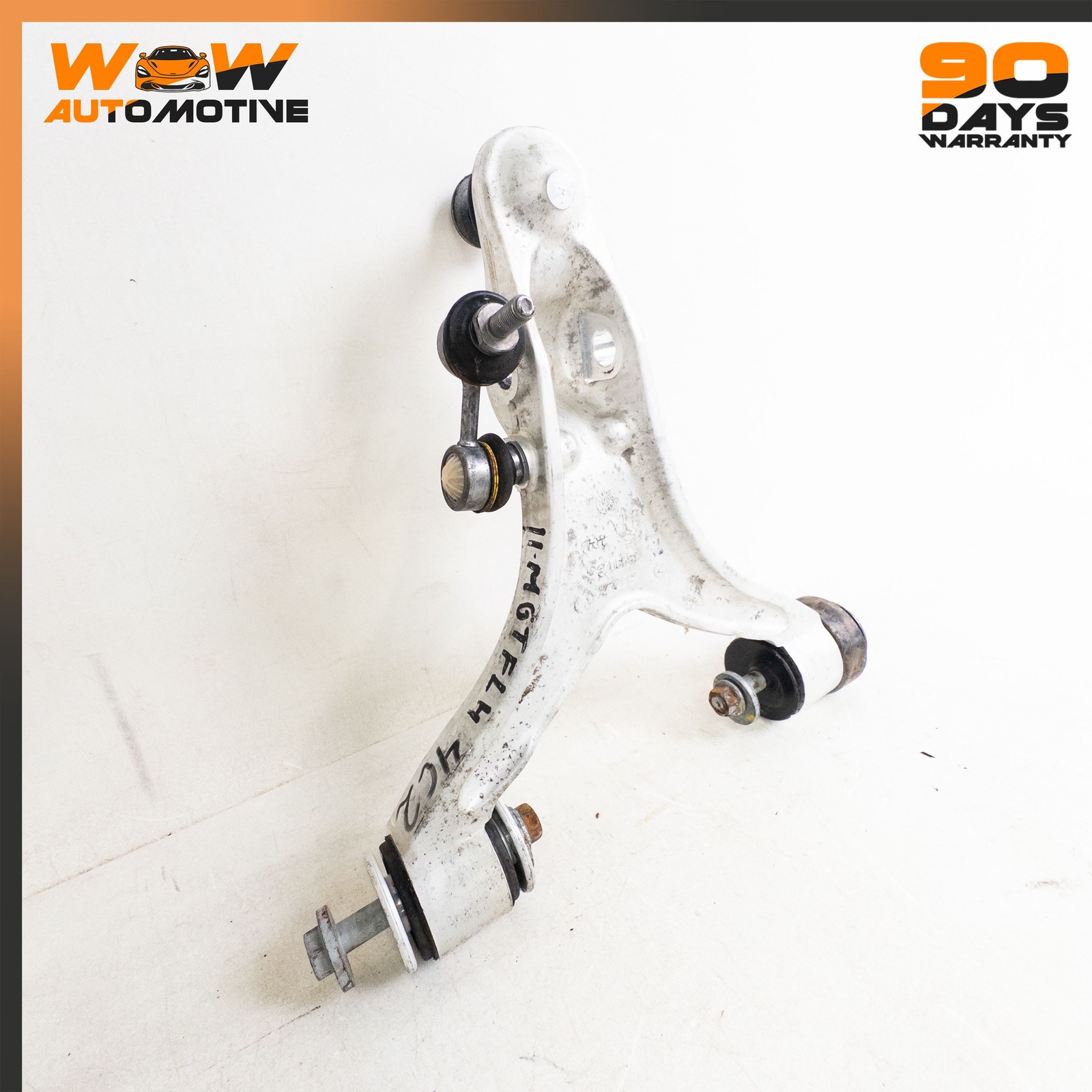 08-19 MASERATI GRANTURISMO FRONT LEFT RIGHT UPPER CONTROL ARM ASSEMBLY SET OEM