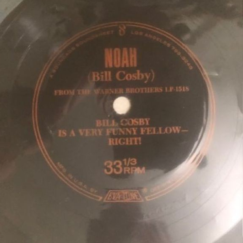 Vintage Humor Noah Bill Cosby 33 1/3rpm Flexi Disc Schallplatte Eva-Tone Soundsheet