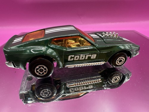 Vintage 1972 Matchbox Superfast Lesney #44 Ford Boss Mustang Cobra Green - Picture 2 of 3