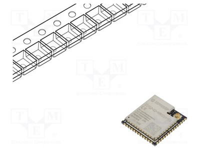 IEEE 802.11b/g/n Bluetooth: BLE WiFi Modul: IoT extern SMD