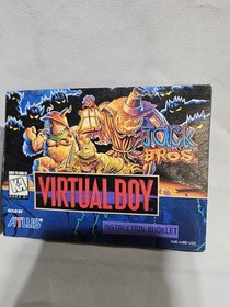 Jack Bros (Nintendo Virtual Boy, 1995) Authentic Cartridge & Manual Rare Atlus