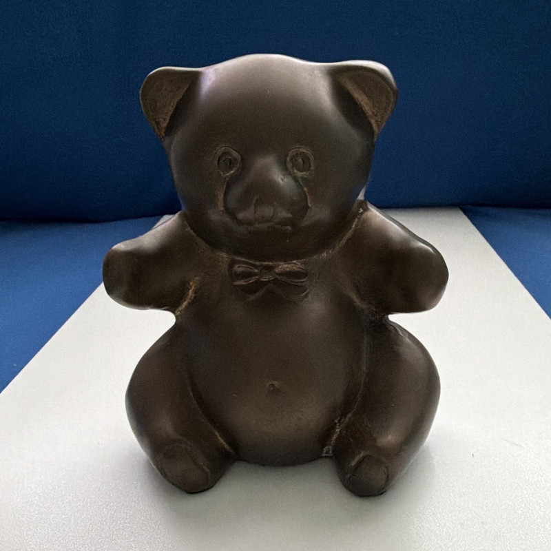 Vintage Black bronze Bear Figurine Matte Finish. Very substantial at 3 lbs.