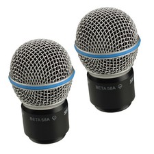 2pcs Wireless Microphone Replacement Head Capsule Fit For Shure BETA58/58A yw