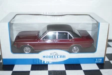 Model Car Group Ford Granada MK1 Maroon / Black 1975 RHD UK Exclusive MCG18467