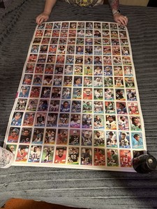 Topps 1988 Football Uncut Sheet NFL Vintage 132  Cards Multiple Teams Players