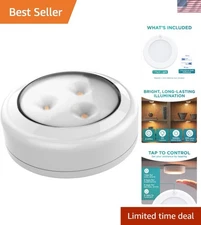 Elegant Wireless LED Puck Light | Remote Controlled Under Counter Illumination