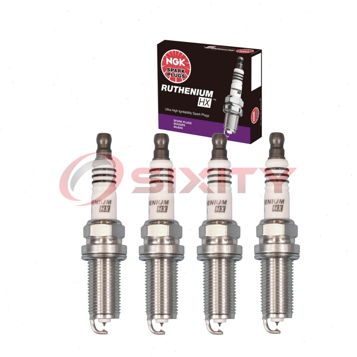 4 pc NGK Ruthenium HX Spark Plugs for 2009-2018 Toyota RAV4 2.5L L4 Ignition ql