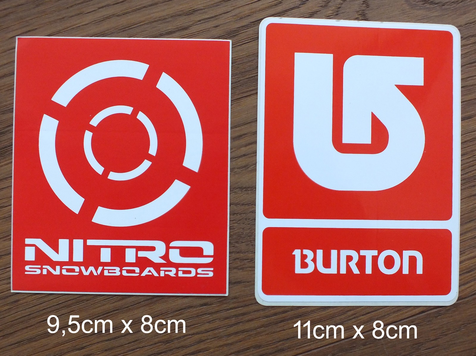 2 Aufkleber Sticker Nitro Burton Snowboard Snowboarding Mountain Ski