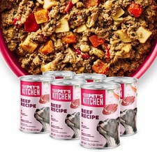 Wet Dog Food Beef Recipe 13.2 oz Cans Pack of 6 Made in The USA W/ Real Beef 4.55 per gallon