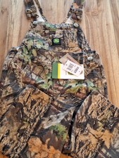 John Deere Boys Kids 2T Overalls Camouflage Camo Toddler Mossy Oak NWT