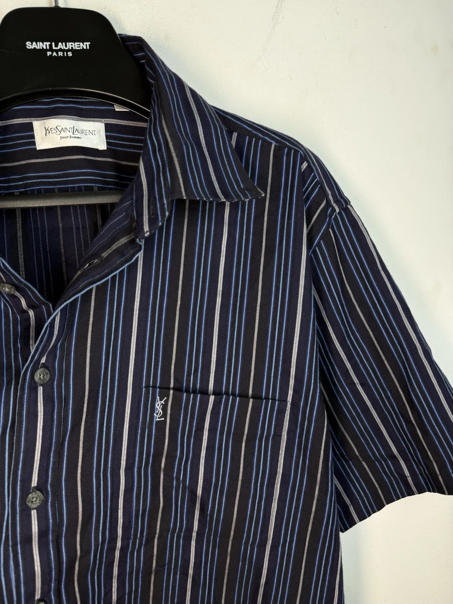 Saint Laurent Short Sleeve Casual Button-Down Shirts for Men for