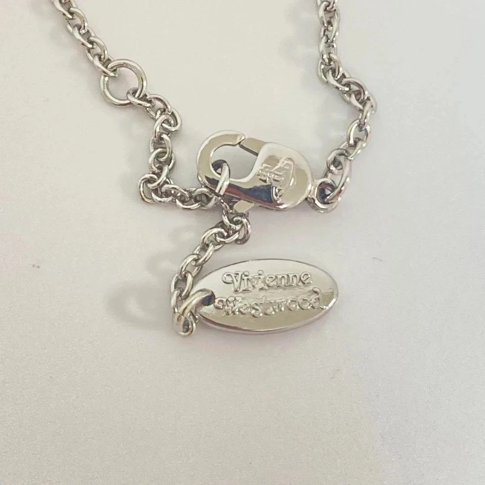 Vivienne Westwood серебро Ismene падение подвеска прозрачный кристалл шар ожерелье N1477 - Изображение 3 из 4