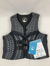 Poesidon Classic Safety Life Vest Jacket Unisex L Adult Geometric Print NEW NWT