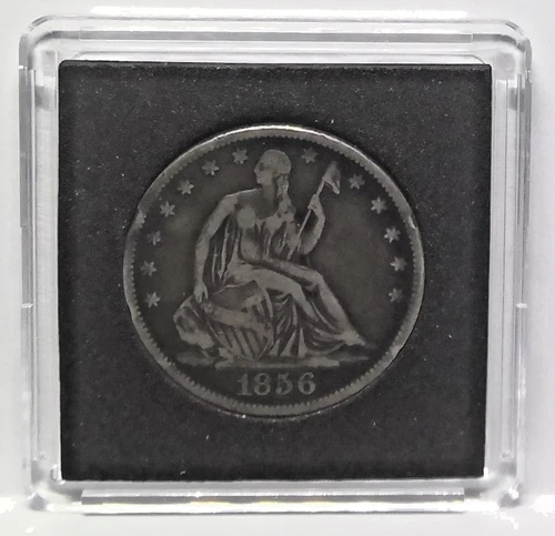 1856 O Seated Liberty Half Dollar 50C Cents Coin Silver