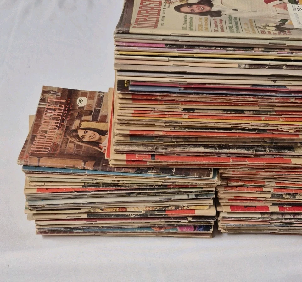 HUGE LOT 114 ISSUES THE WORKBASKET Magazine 1940s-1980s - Needlecraft Patterns - Image 4 of 4