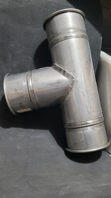 Nordfab Quick-Disconnect 4'' Duct Tee Connector - 304 SS