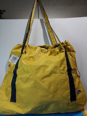 Lg Travel Bag Samsonite Yellow With Navy Straps Oceanside Gym Netted Heavy Duty