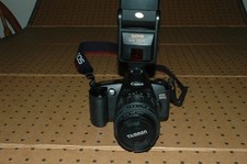 Canon EOS Rebel G 35mm Film Camera w/ Tamron EF 28-80mm Lens - Tested
