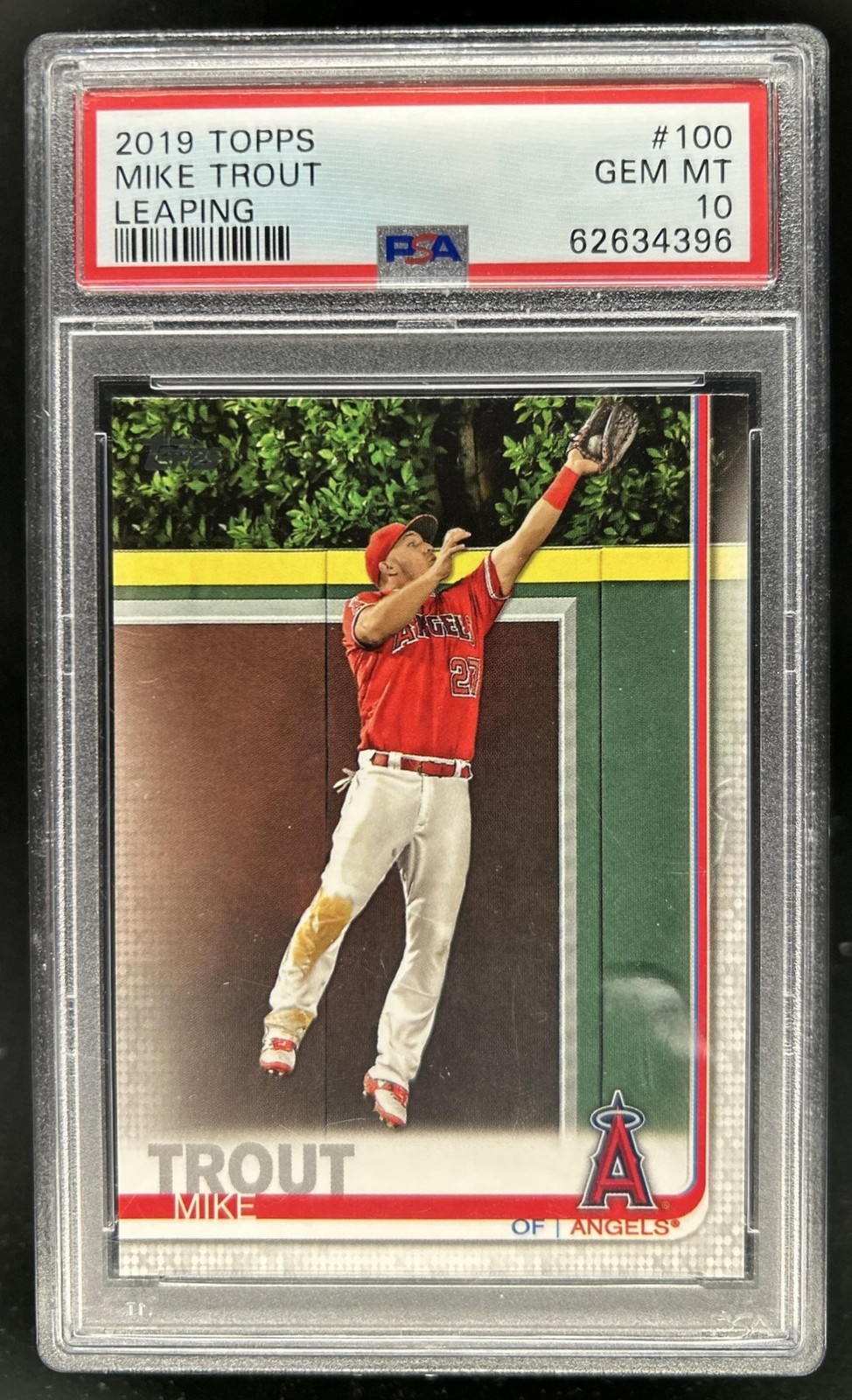 2019 Topps Mike Trout All-Star #100 Angels PSA 10 GEM MINT view 1