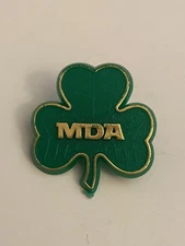 MDA Shamrock Plastic Lapel Pin P80