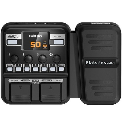 Flatsons KMF-1 Guitar Pedal, 77 Effects Multi Pedal with Black 
