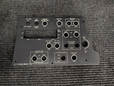 Beechcraft King Air LH Outboard Lighted Sub-Panel Assembly, Part# 101-320344-3