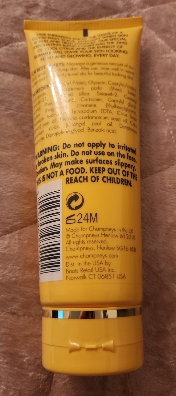 Champneys Citrus Blush Enlivening Daily Scrub 2 X 250ml for sale online