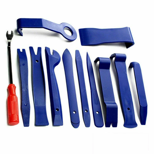 12tlg Zierleistenkeil Set Plastik Montierhebel Lösehebel Demontage Werkzeug Set - Bild 2 von 6