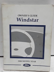 2000 Ford Windstar Owner S Manual Ebay
