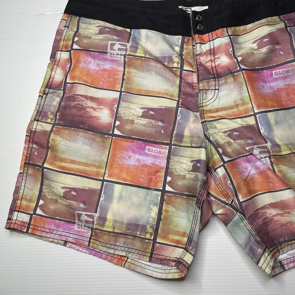 Globe Informal Board Shorts Para Hombres Talla 38 Cintura Verano Estilo Informal Moda Calce Foto 3 de 4