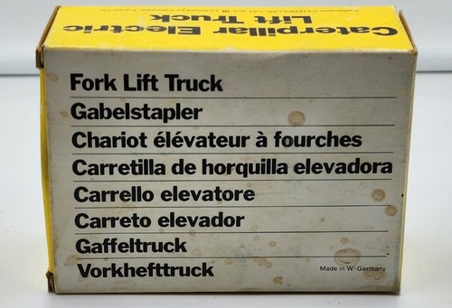 Carretilla elevadora CAT diecast NZG de colección escala 1:25 NZG No.225 hecha en Alemania Occidental - Imagen 11 de 11