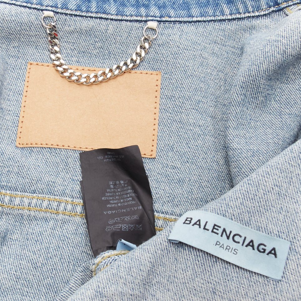 BALENCIAGA 2017 Runway blue denim Swing reconstructed BALENCIAGA 2017 Runway blue denim Swing reconstructed
