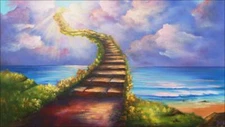 LOT of 10 STAIRWAY TO HEAVEN  8" x 10" PRINT  8" x 10" PRINT ready to be framed