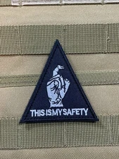 This Is My Safety Black hawk Down Delta Force Hoot Morale Patch Hook Loop